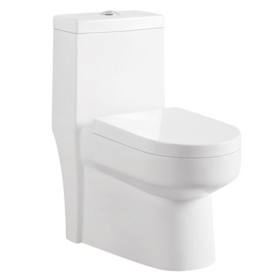 Factory S-trap rimless siphonic one-piece toilet closet Sanitary ware with cyclone flushing