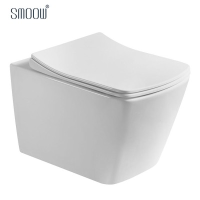 Manufactures modern square washdown rimless wall mounted toilet for  bathroom inodoro